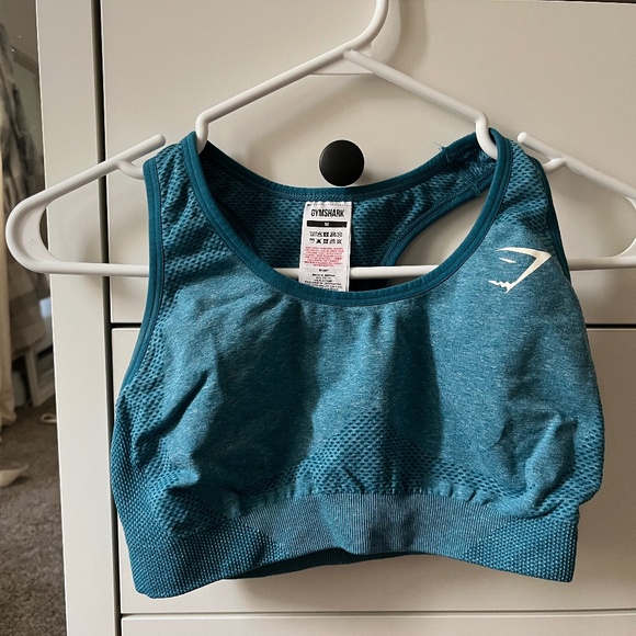 GYMSHARK teal 2 piece workout set - Picture 1 of 5